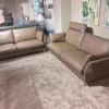 Garnitur CL 990 Leder 42 Fango 2 Sofas 1 Kopfstütze