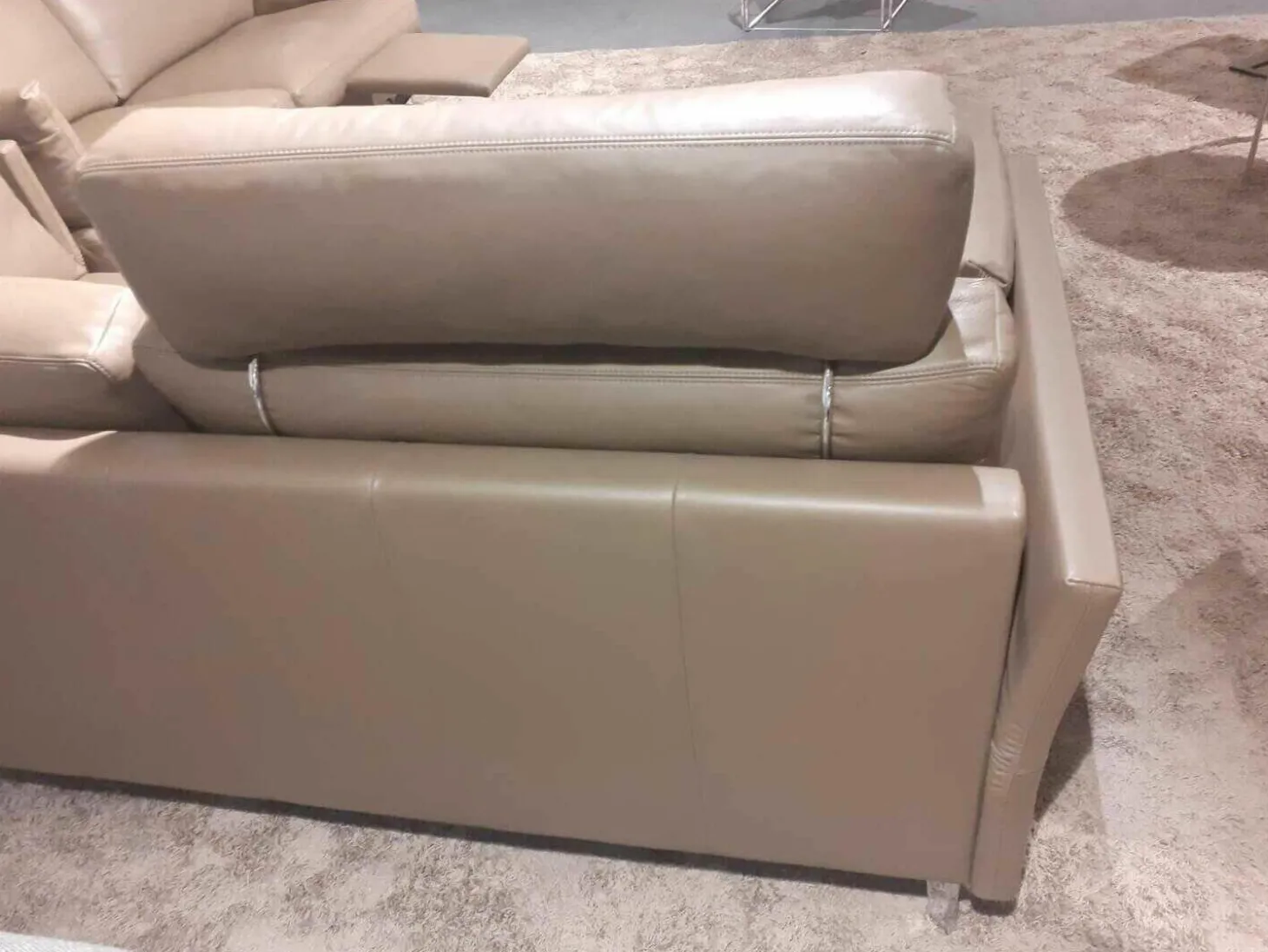 Garnitur CL 990 Leder 42 Fango 2 Sofas 1 Kopfstütze