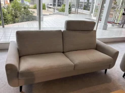 Garnitur Classics 830 Stoff 2026.08 Ruig Grau-Natur Metallfuß Schwarz