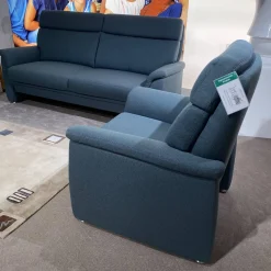 Garnitur Colorado Casada Stoff Q2 Melite Gletscher Blau 2 Sofas 1 Sessel