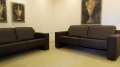 Garnitur Dakota JR 9800 Leder Fuerte Braun 2 Sofas