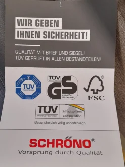 Garnitur KS 032219 Münichau Stoff JAB Donovan Braun 1-1354-075 Fuß Buche Nussbaumfarbig