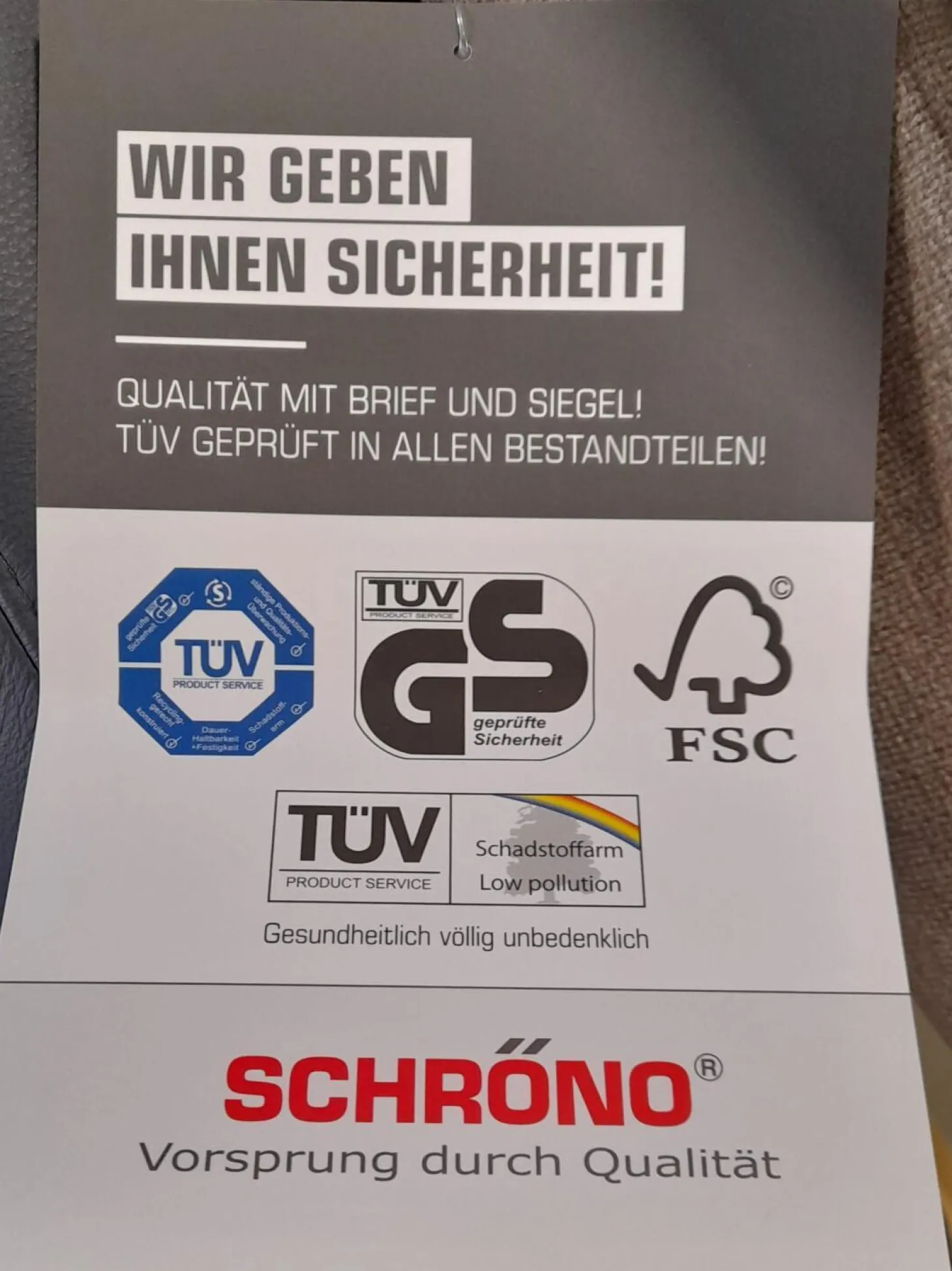 Garnitur KS 032219 Münichau Stoff JAB Donovan Braun 1-1354-075 Fuß Buche Nussbaumfarbig