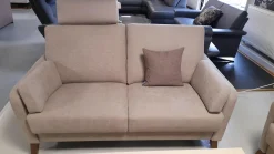 Garnitur KS 032219 Münichau Stoff JAB Donovan Braun 1-1354-075 Fuß Buche Nussbaumfarbig