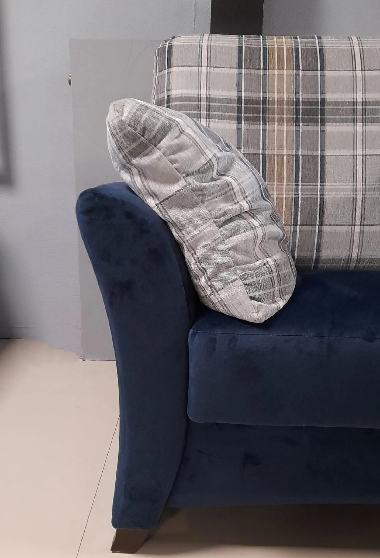 Garnitur KS 9720-1 Sydney Stoff 657577 Fuß Buche Maronfarbig 2 Sofas