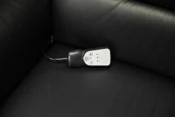 Garnitur Lenny Leder Dolcia schwarz mit 2 x Motor Relax +Heizung und 2 x manuell Relax