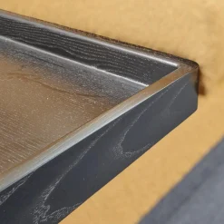 Garnitur Long Island 2/75 Stoff Promise JA1629/040 Gelb mit Tisch und Anbauelement