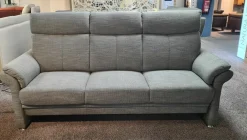 Garnitur LS 673517 Well 3671 Stoff Lavado Fresh 8 Granit Grau 2 Sofas 1 Hocker