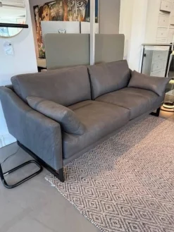 Garnitur Malin Leder Leder schiefer Toskana 2 Sofas