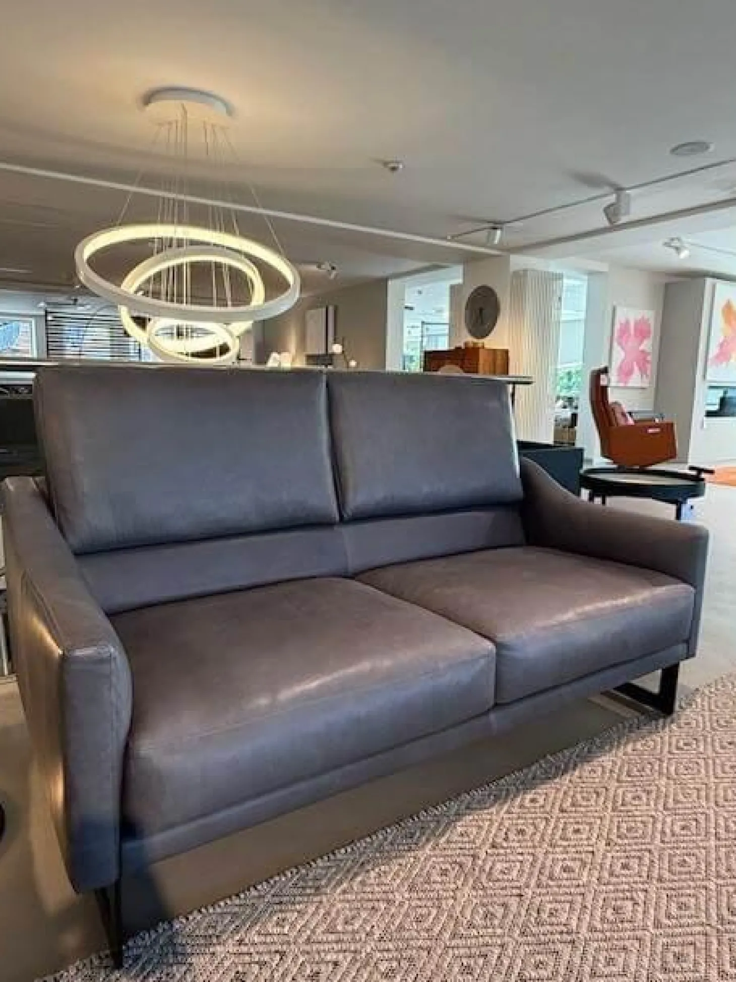 Garnitur Malin Leder Leder schiefer Toskana 2 Sofas