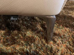 Garnitur Mayon Leder Senso 4400 Off White 1 Sofa 2 Sessel