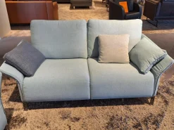 Garnitur Modena Stoff 2022.45 Blau 2 Sofas 1 Sessel 1 Hocker