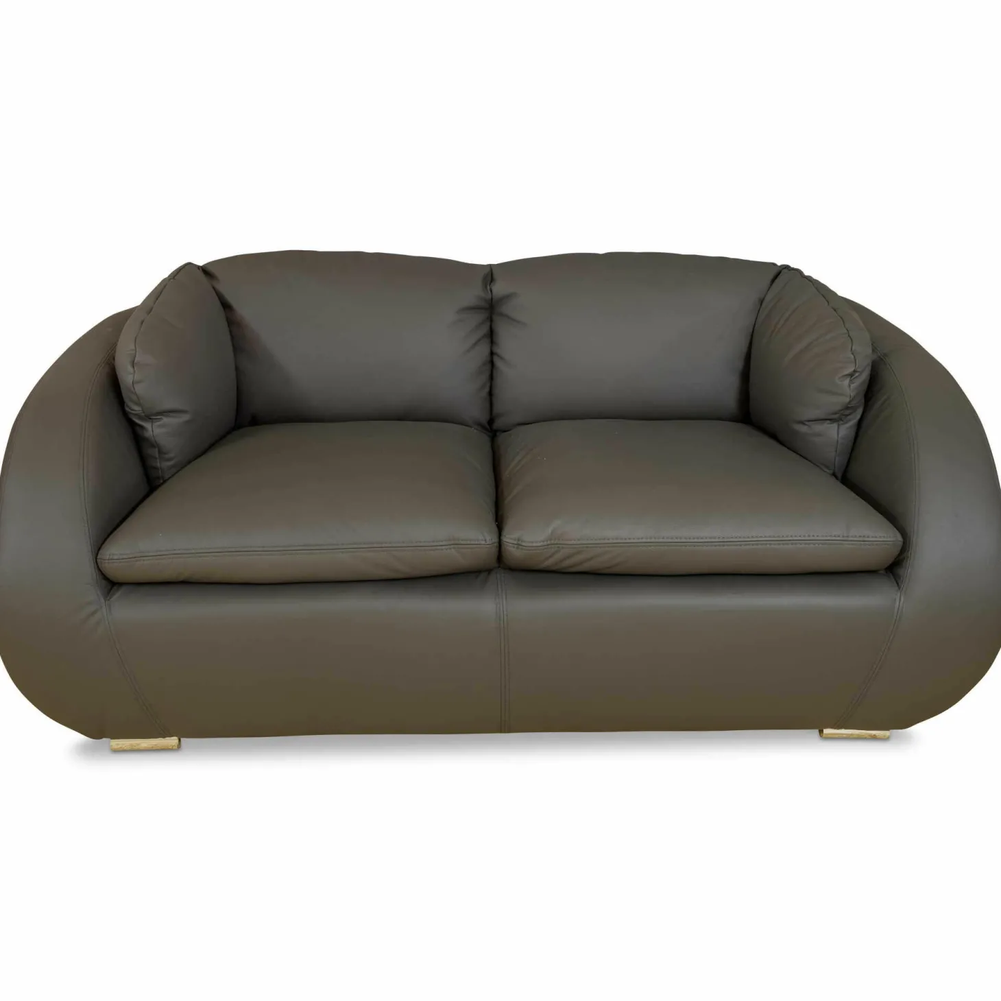 Garnitur Rimini Leder Grau