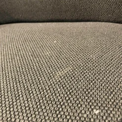 Garnitur Scala 2-1-1 Stoff Anthrazit Füße Schwarz Lackiert