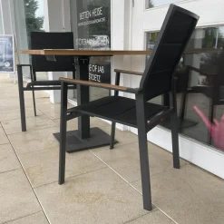 Garten Tischgruppe Tisch Bistro Geölt Mit 2 Stühlen