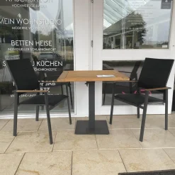 Garten Tischgruppe Tisch Bistro Geölt Mit 2 Stühlen