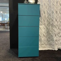 Herrenschrank Allnight System Matt Türkis mit Push to Open