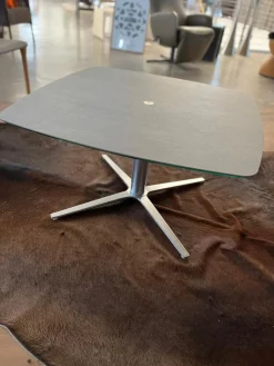 Höhenverstellbarer Couchtisch Dualo Keramik Zement Grau