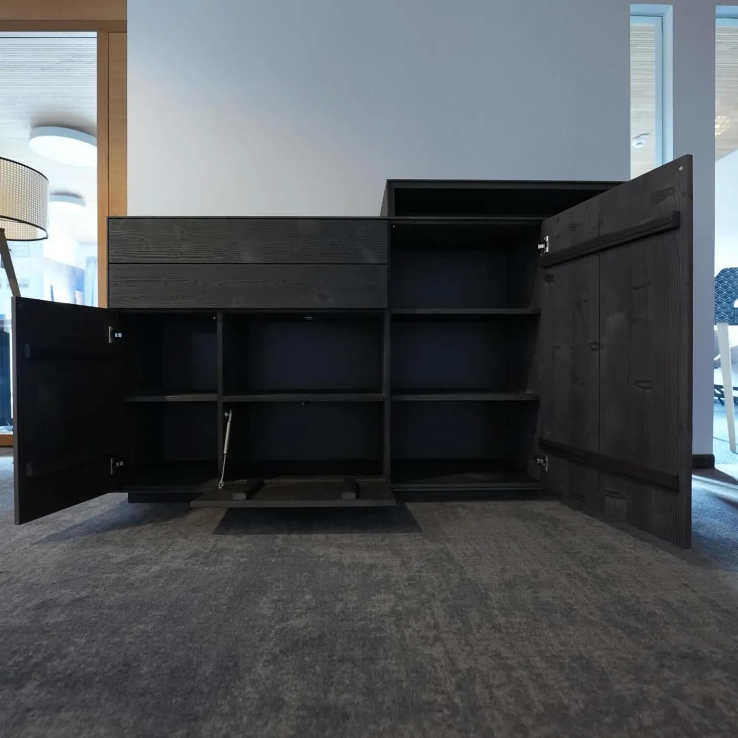 Higboard Puro 432 Bergfichte Gebürstet Schiefer Lackiert Inklusive Passepartout Mit Beleuchtung