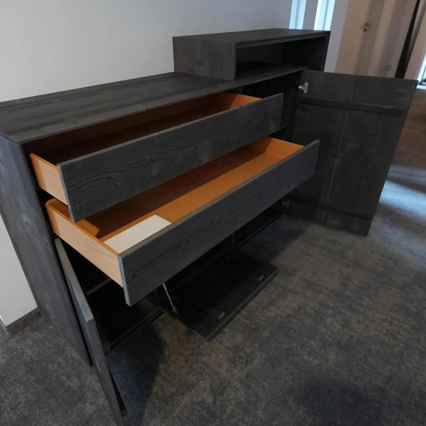 Higboard Puro 432 Bergfichte Gebürstet Schiefer Lackiert Inklusive Passepartout Mit Beleuchtung