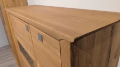 Highboard K2 Wildeiche Geölt Inklusive Beleuchtung Und Flaschenhalterung