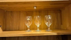 Highboard K2 Wildeiche Geölt Inklusive Beleuchtung Und Flaschenhalterung