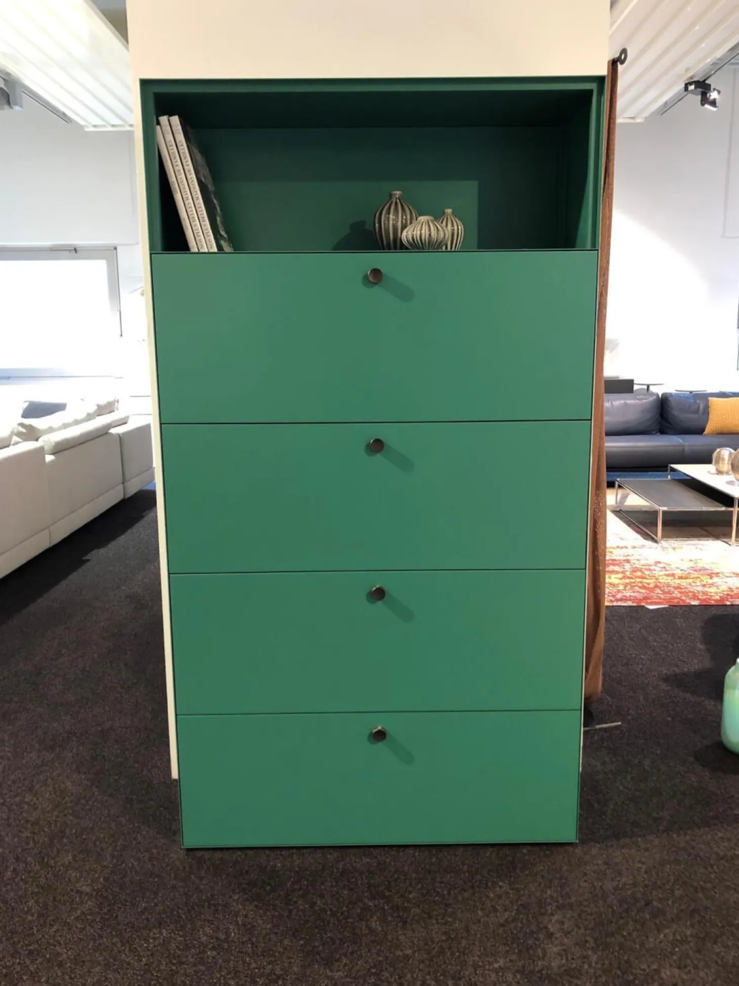 Highboard Mesh Sea Green Mattlack