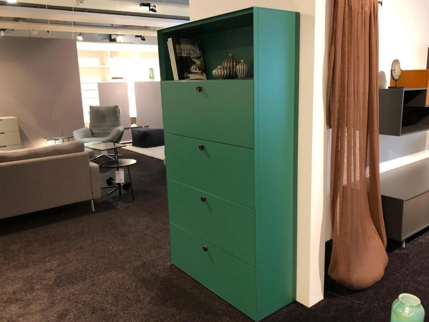 Highboard Mesh Sea Green Mattlack
