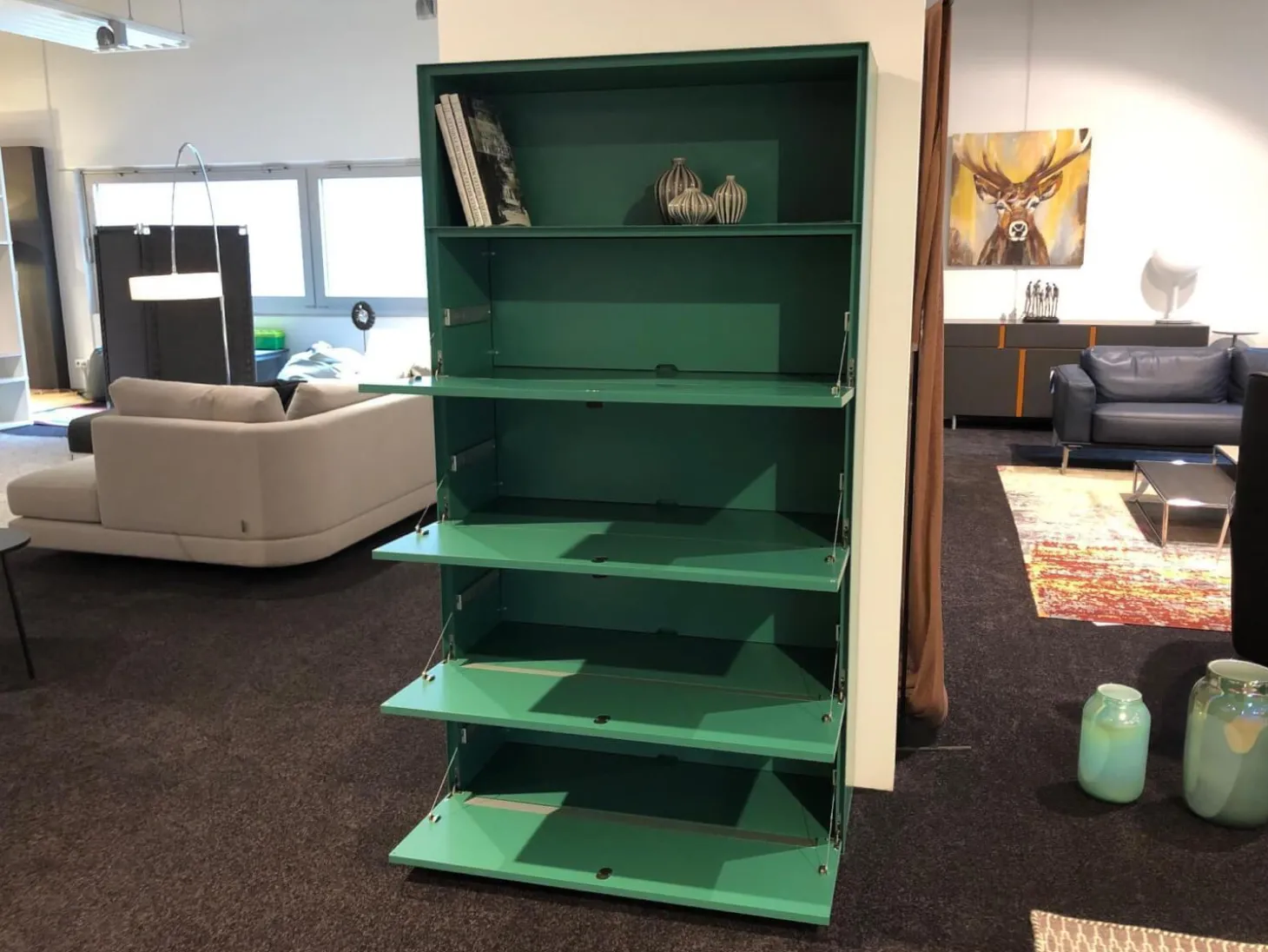 Highboard Mesh Sea Green Mattlack