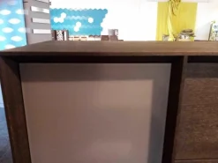 Highboard MU370 Grau Weiß EOL Wildeiche