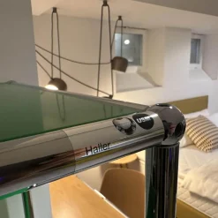 Highboard Pulverbeschichteter Stahl USM Grün Chrom