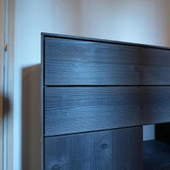 Highboard Puro 432 M Bergfichte Gebürstet Schiefer Lackiert