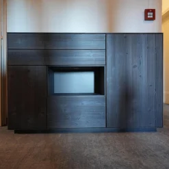 Highboard Puro 432 M Bergfichte Gebürstet Schiefer Lackiert