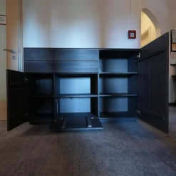 Highboard Puro 432 M Bergfichte Gebürstet Schiefer Lackiert