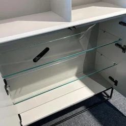 Highboard Soma Lack Steingrau Abdeckplatte Beton Grau Mit Beleuchtung