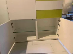 Highboard Soma Weiß Kernnussbaum Lemon