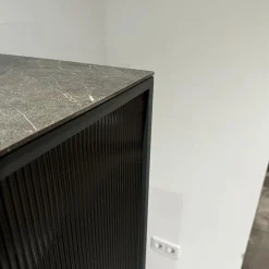 Highboard Terra Korpus Glas Anthrazit Gestell Material Anthrazit