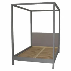 Himmelbett In Heaven Gestell Massivholz Europäischer Nussbaum Farbbeize Kaltgrau