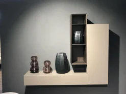 Hängeelement Alea Lack Taupe Beige Regalelement Raucheiche Ohne Dekoration