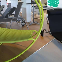 Hängematte Grün Bezug Outdoor Batyline Farbe Eisenkraut Rundgestell Stahl Lackiert