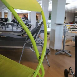 Hängematte Grün Bezug Outdoor Batyline Farbe Eisenkraut Rundgestell Stahl Lackiert