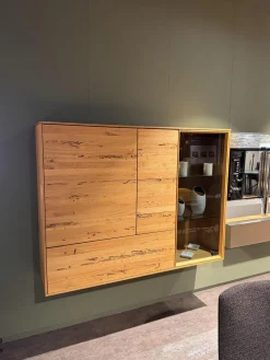 Hängeschrank Eiche Natur Front Venedig Eiche Natur Und Rauchglas Mit Beleuchtung