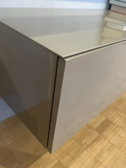 Hängeschrankkombination Titolo Lack Terra Ombra Grau Braun Hochglanz