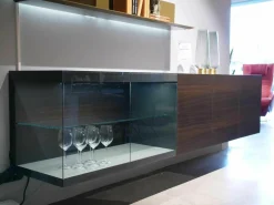 Hänge-Sideboard Just Cube Light Eukalyptus Pommele Geräuchert