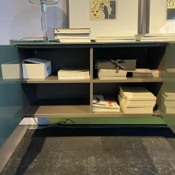 Hängesideboard LT40 Lack Ruta 231 Grün mit Schubkästen und Türen