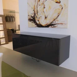 Hängesideboard Pass Korpus Lack Matt Blei Front Und Top Lack Hochglanz Blei