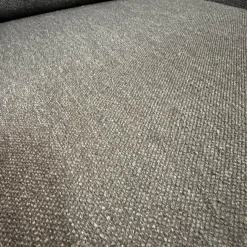 Hochlehnsessel Lilou Stoff Rye Schwarzgrau Fuß Schwarz mit Hocker Derby