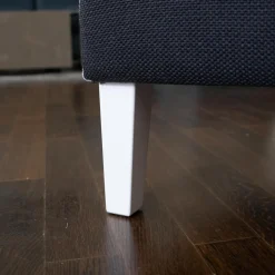 Hochlehnsessel Saloni Stoff Schwarz Palmira Cat. C 1640-191 Leder Weiß