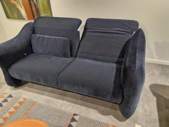 Hochlehnsofa Bongo Bay Stoff 4490 0069 Blau Neigungsverstellbar Mit Kissen