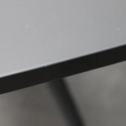 Hochtisch Biplane Platte MDF Und Gestell Aluminium Schwarz Lackiert